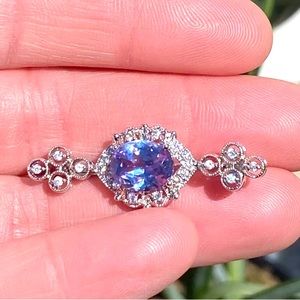 Vintage Alexandrite pin